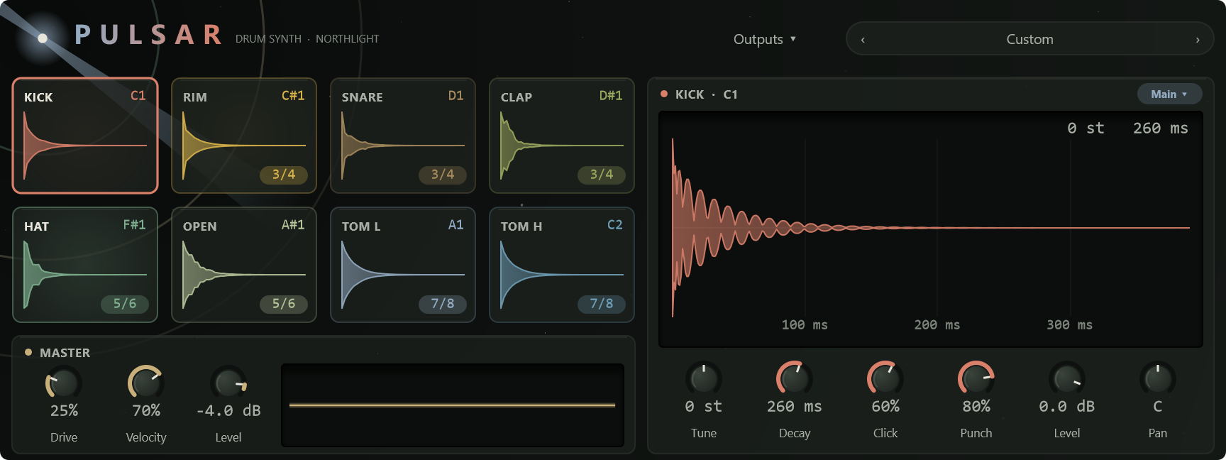 Pulsar, the drum synth